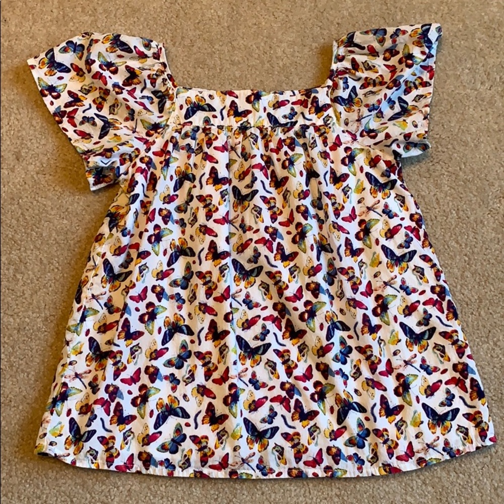 Girls Butterfly Top